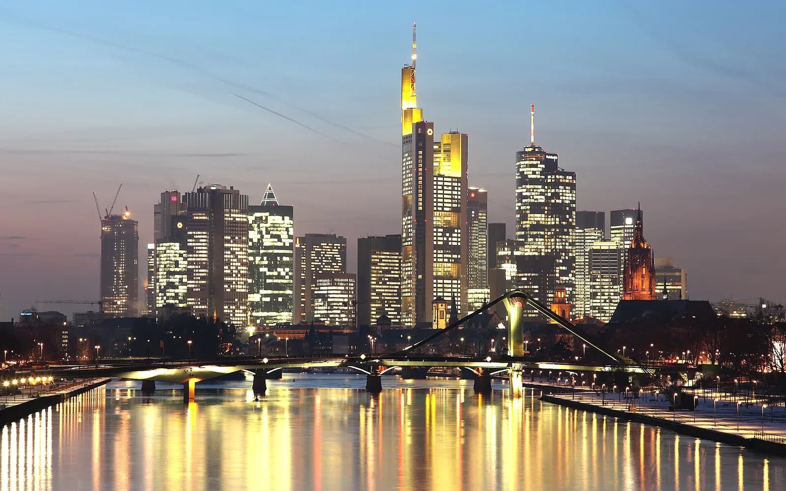 Skyline von Frankfurt am Main.